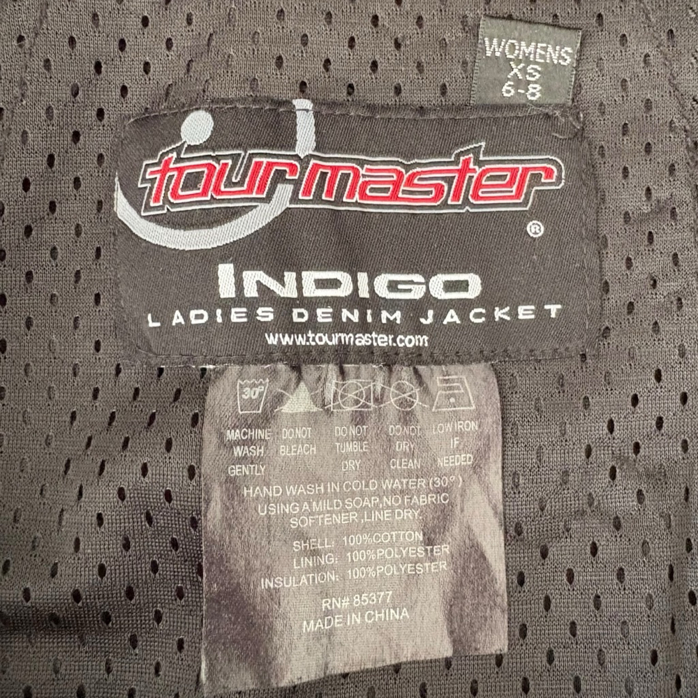 Tourmaster Indigo Women’s Denim Motorcycle Riding Jacket, XS, Vents - Picture 13 of 13